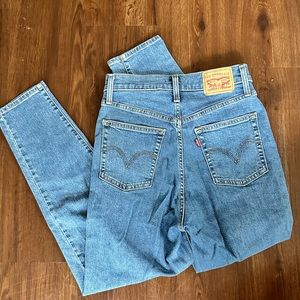 Levi’s high waisted taper jeans